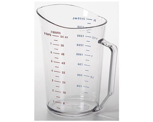 Cambro 200MCCW135 - Camwear Measuring Cup, 2 Qt, Clear
