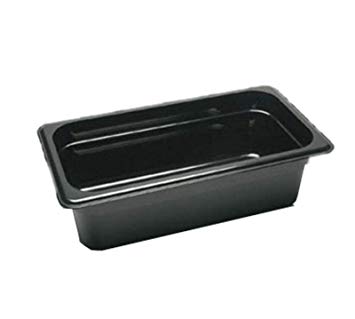 Cambro 34CW110 - Camwear Food Pan, 1/3 Size, 4" Deep, Black