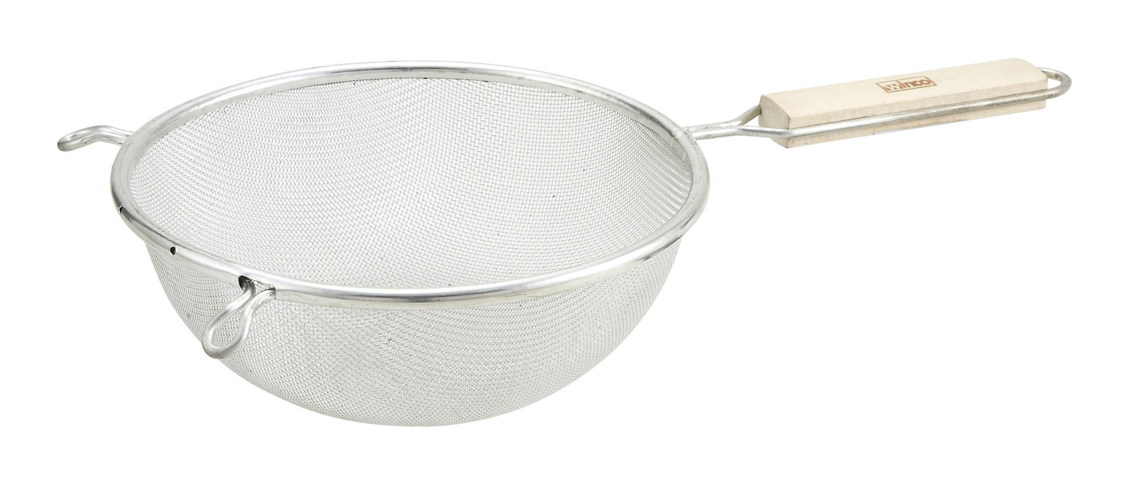 Winco MSTF-6S - Strainer, 6.5", Single Fine Mesh, Stainless Steel