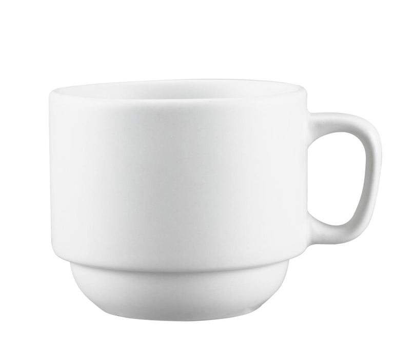 Browne 563983 – Stackable Mug, 11.5 oz, Ceramic, White