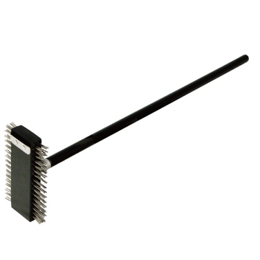Winco BR-30 - Broiler Brush, 30", Stainless Steel Bristles, Wooden Handle