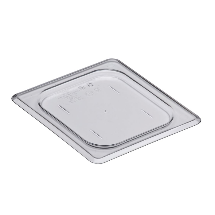 Cambro 60CWC135 - Camwear Food Pan Cover, 1/6 Size, Flat, Clear