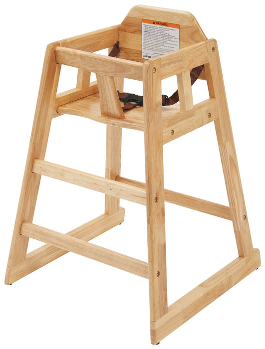 Winco CHH-101 - High Chair, Natural Finish, Stackable
