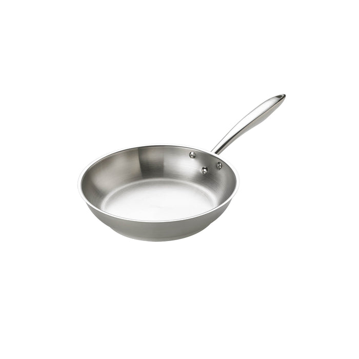 Browne 5724048 – Thermalloy Fry Pan, 8", Stainless Steel