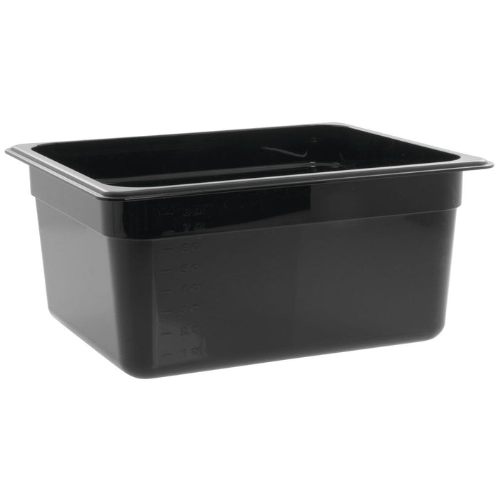 Cambro 26HP110 - H-Pan High Heat Food Pan, 1/2 Size, 6" Deep, Black