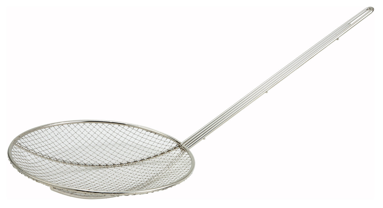 Winco SC-9R - Round Skimmer, 9" Diameter, 13" Handle, Stainless Steel