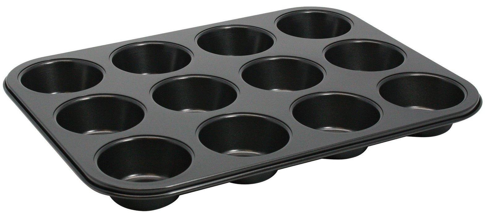 Winco AMF-12NS - Muffin Pan, 12 Cup, 3 oz Capacity, Non-Stick, Aluminized Steel