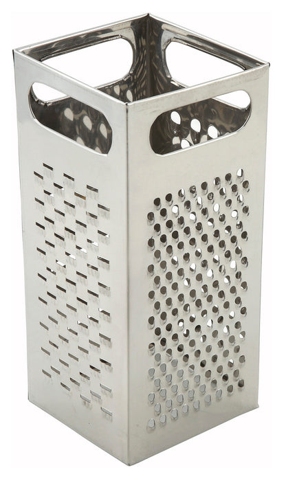 Winco SQG-4 - Box Grater, 9" x 4", Stainless Steel