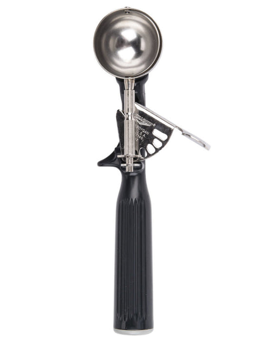 Vollrath 47146 - #30 One-Piece Thumb Disher, 1 Oz, Black Handle