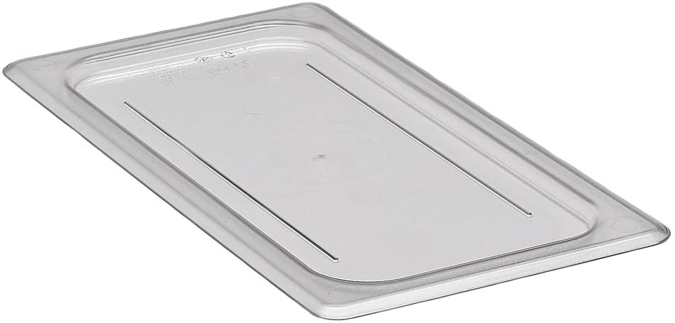 Cambro 30CWC135 - Camwear Food Pan Cover, 1/3 Size, Flat, Clear