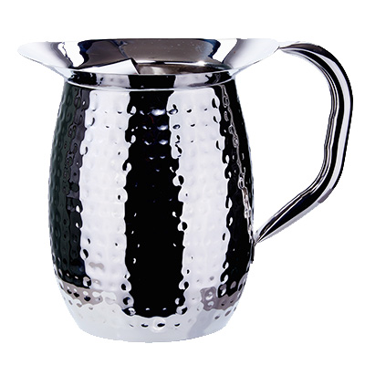 Winco WPB-2CH - Water Pitcher, 2 qt, Ice Guard, Stainless Steel