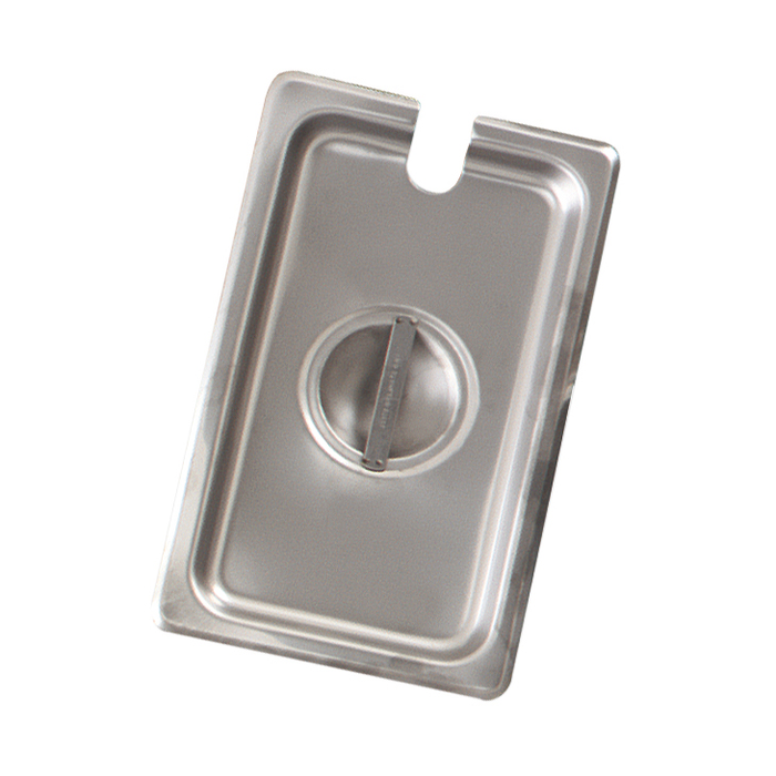 Browne 575549 – Lid, 1/3‑Size Notched, Stainless Steel