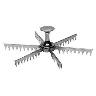 Winco APM-06 - Pie Marker, Cuts 6 Slices, Aluminum