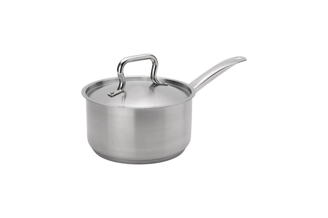 Browne 5734032 – Elements Sauce Pan, 2 qt with Lid, Stainless Steel