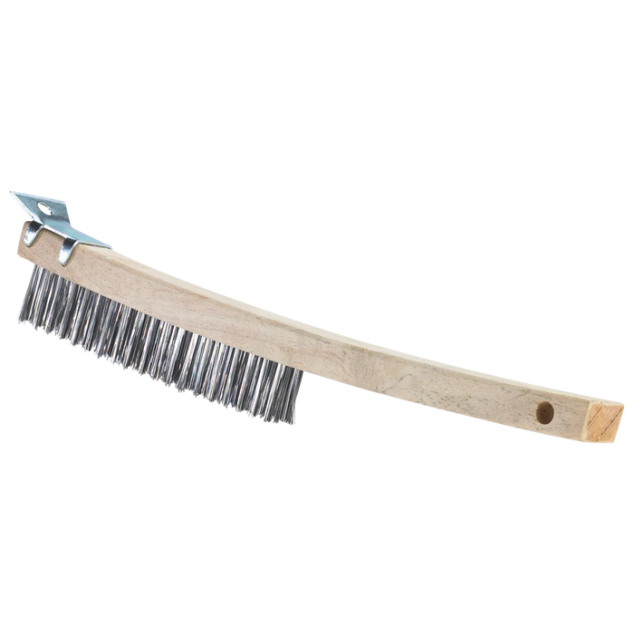 Browne 574260 – Scraper Wire Brush, 14", Wood Handle