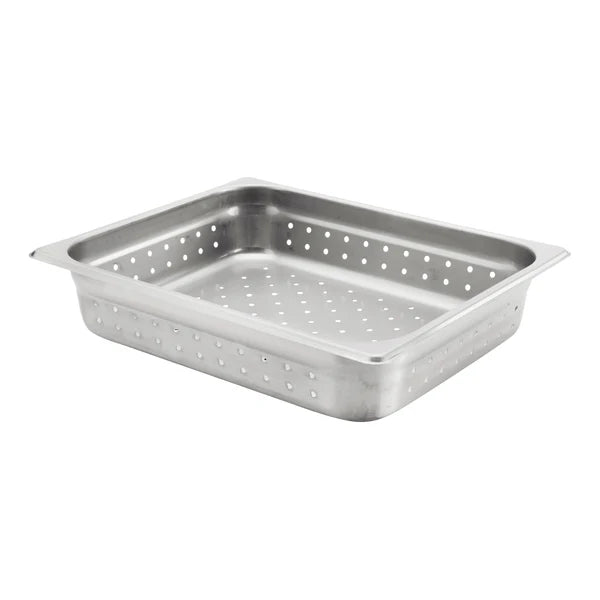 Browne 5781212 – Steam Pan, 1/2 Half Size, Perforated, 2.5" Deep, S/S