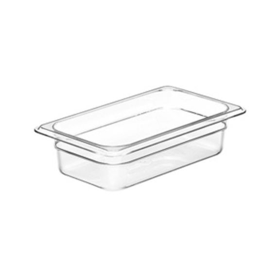 Cambro 42CW135 - Camwear Food Pan, 1/4 Size, 2" Deep, Clear