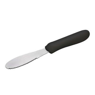 Winco TKP-31 - Sandwich Spreader, 3-5/8" x 1.25" Blade, Black Handle, Stainless