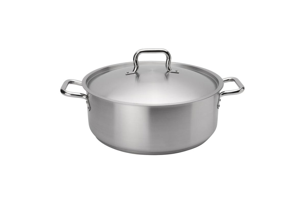 Browne 5734014 – Elements Brazier, 15 qt with Lid, Stainless Steel