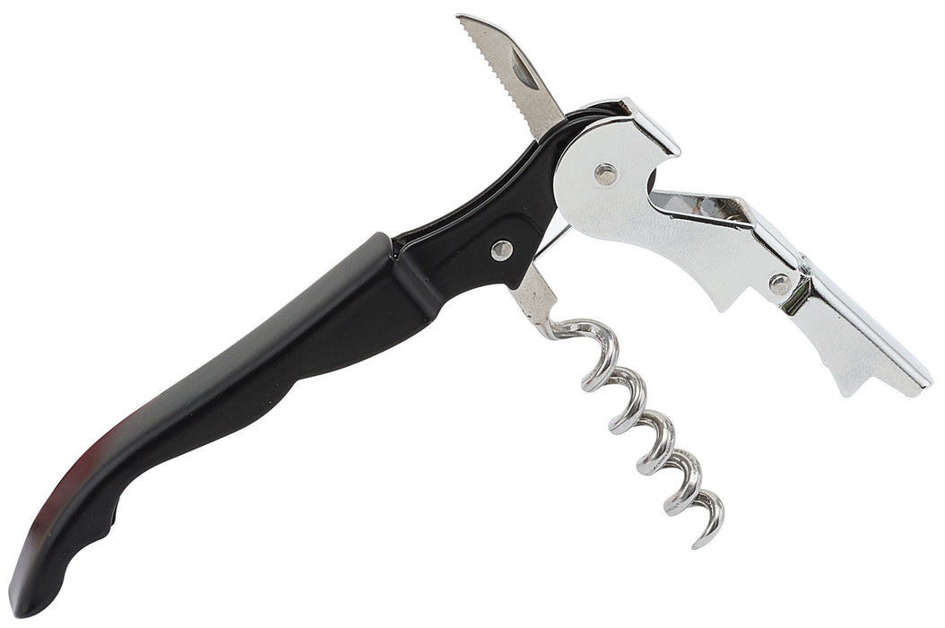 Winco CO-720   Double Hinged Corkscrew, Stainless Steel