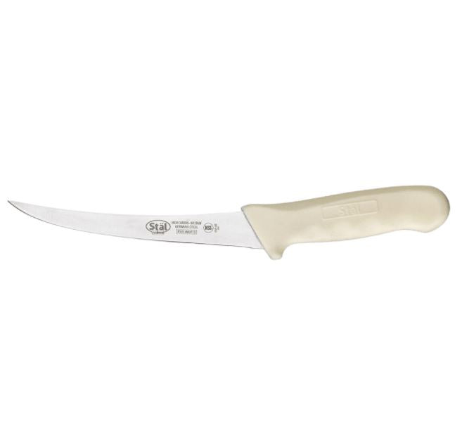 Winco KWP-60 - Stäl 6" Boning Knife, White Handle