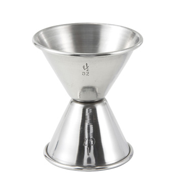 Winco J-1 - Jigger, 0.5 oz x 1 oz, Stainless Steel