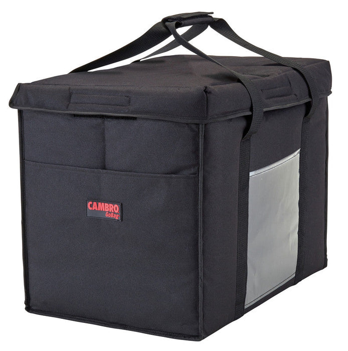 Cambro GBD211417110 - GoBag Foldable Delivery & Catering Bag, 21" x 14", Black