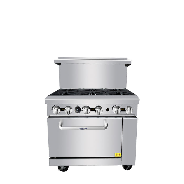 Atosa AGR-6B-NG - CookRite 36" Range 6 Burners Regular Oven Natural Gas