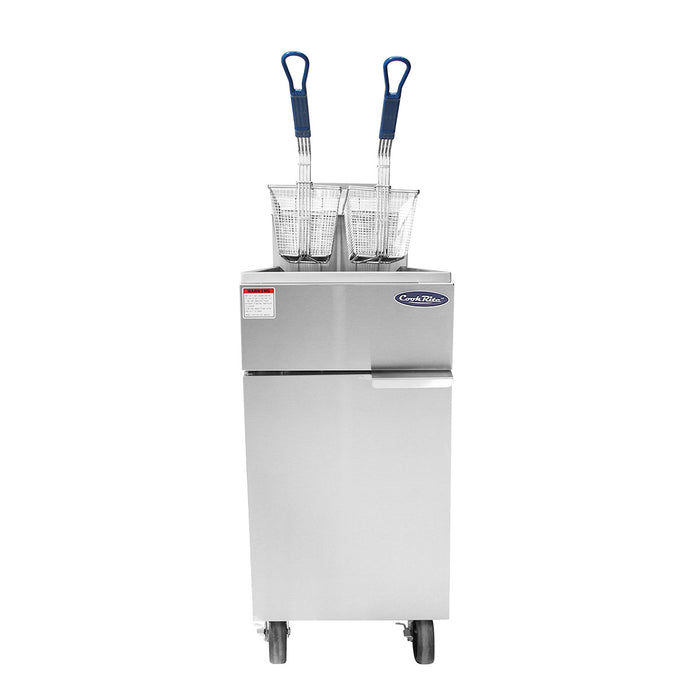 Atosa ATFS-35ES - Heavy Duty 35lb Natural Gas Deep Fryer Energy Star