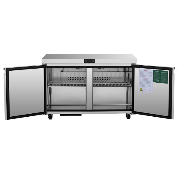 Atosa AUF48SD - 48" 2 Solid Door Undercounter Freezer
