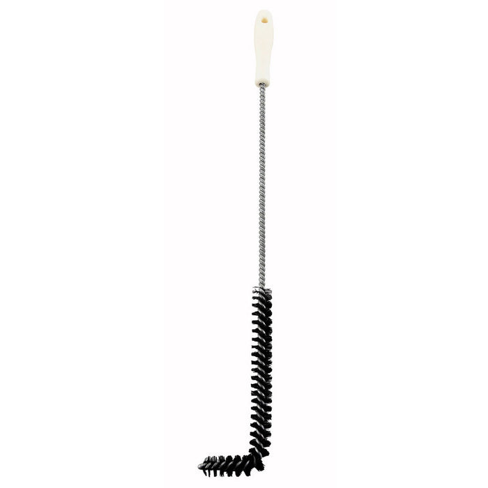 Winco BR-24 - Fryer Brush, 24.5", L-Shape, Stainless Steel Bristles, Wooden Hand