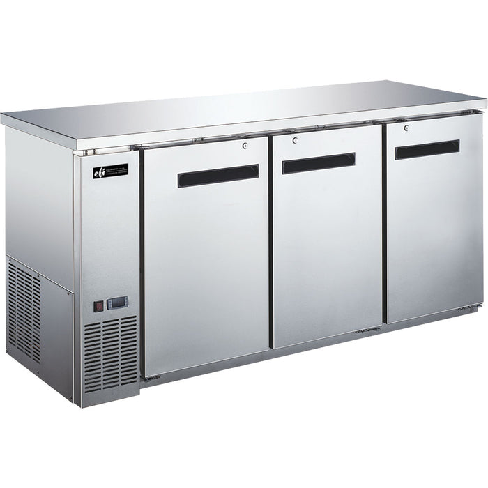 EFI CBBSDR3-72CC - Classic-Chill 72" 3 Door Stainless Back Bar Refrigerator