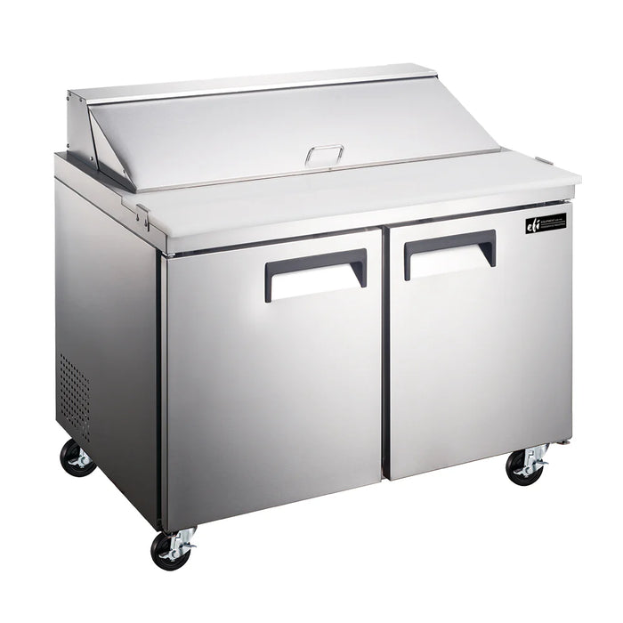 EFI CSDR2-48VCX - 48" 2 Door Sandwich/Salad Prep Table Refrigerated 16 Pan