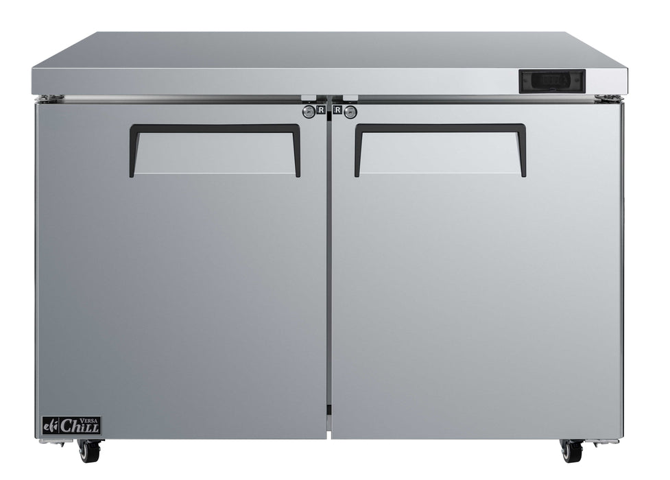 EFI CUDR2-48VCX - 48" 2 Solid Door Undercounter Refrigerator