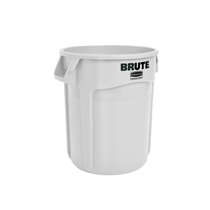 Rubbermaid FG262000WHT - Brute Round Container, 20 Gal, 19.5" x 23", White