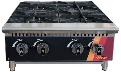 EFI HHP24-4B-N - 24" Countertop Hotplate (4) Burners 26,000 BTU Natural Gas