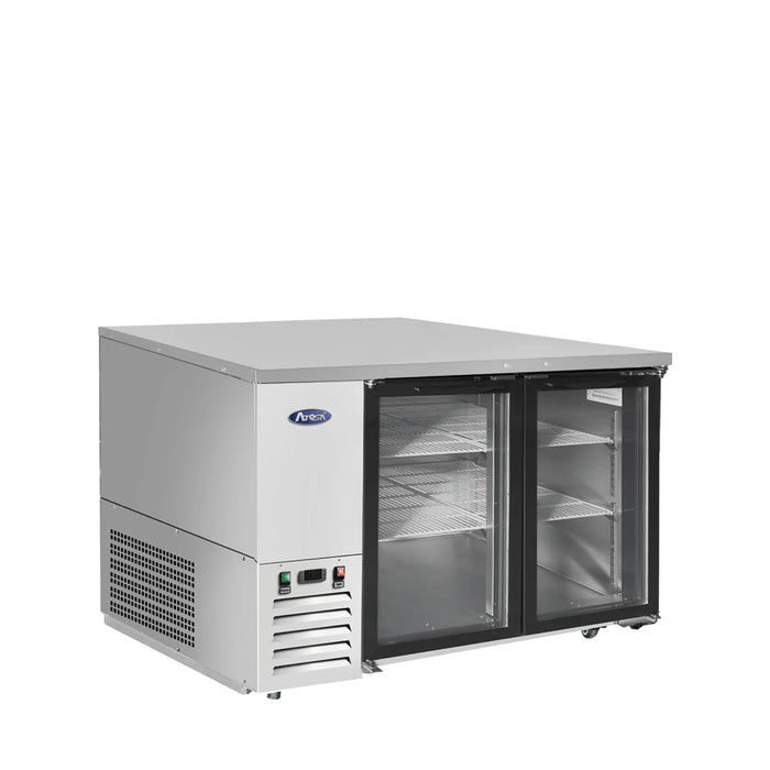 Atosa MBB48GGR - 48" 2 Glass Door Stainless Back Bar Cooler S&D