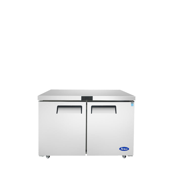 Atosa MGF8403GR - 60" 2 Solid Door Undercounter Refrigerator