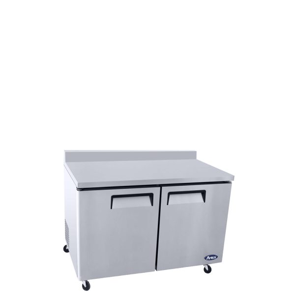 Atosa MGF8409GR - 48" 2 Solid Door Worktop Refrigerator w/ Backsplash