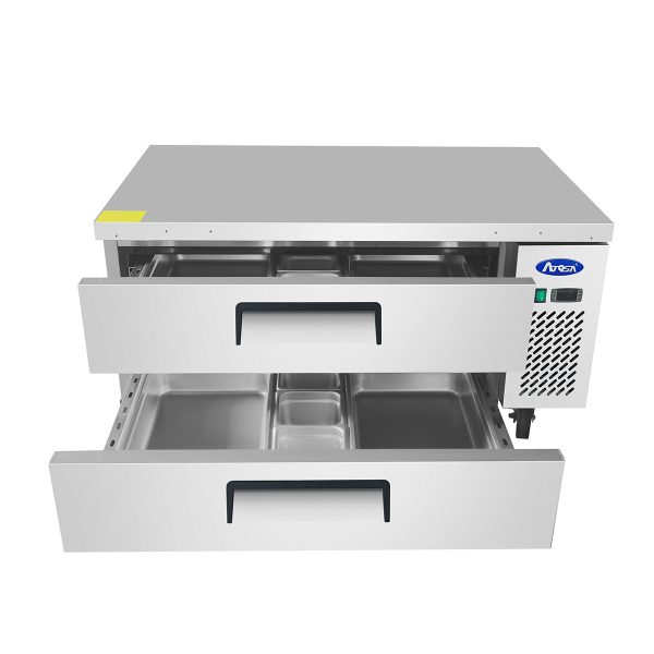 Atosa MGF8448GR - 36" 2 Drawer Refrigerated Chef Base