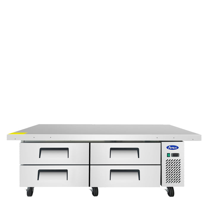 Atosa MGF8454GR - 76" 4 Drawer Chef Base Extended Top