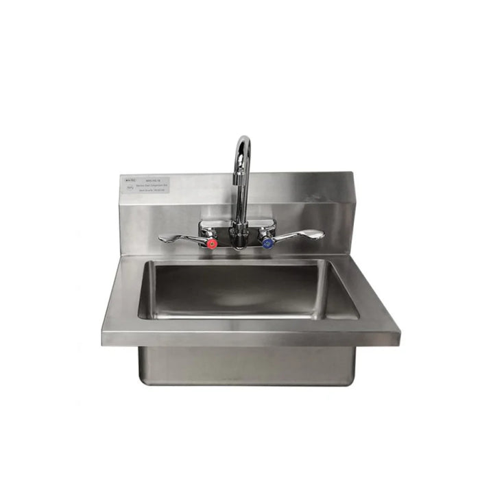 Atosa MRS-HS-18 - Wall Mount Hand Sink w/ Wrist Blade Handles 14" x 10" x 5"