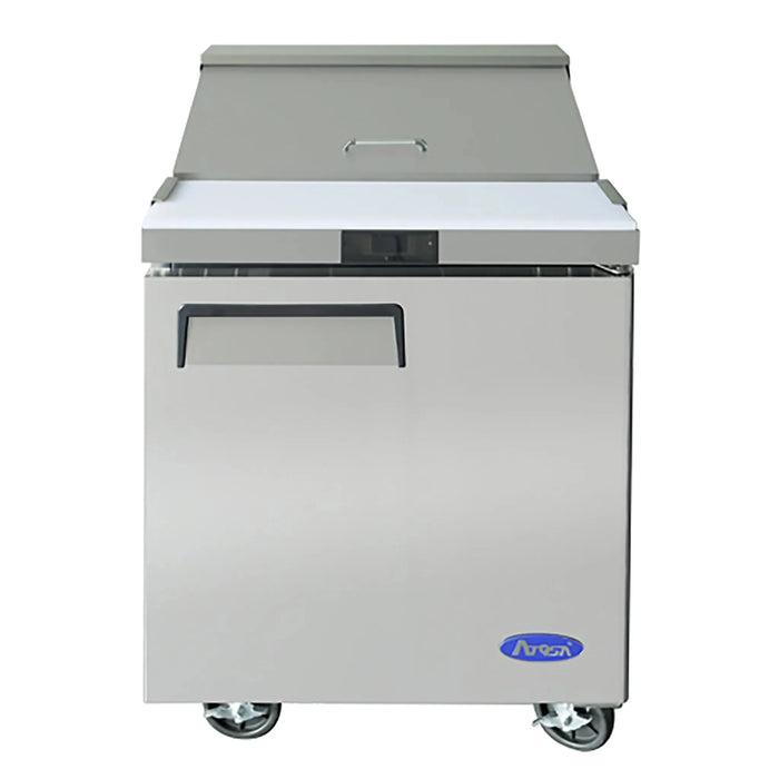 Atosa MSF8301GR - 27" 1 Door Sandwich/Salad Prep Table Refrigerated 8 Pan