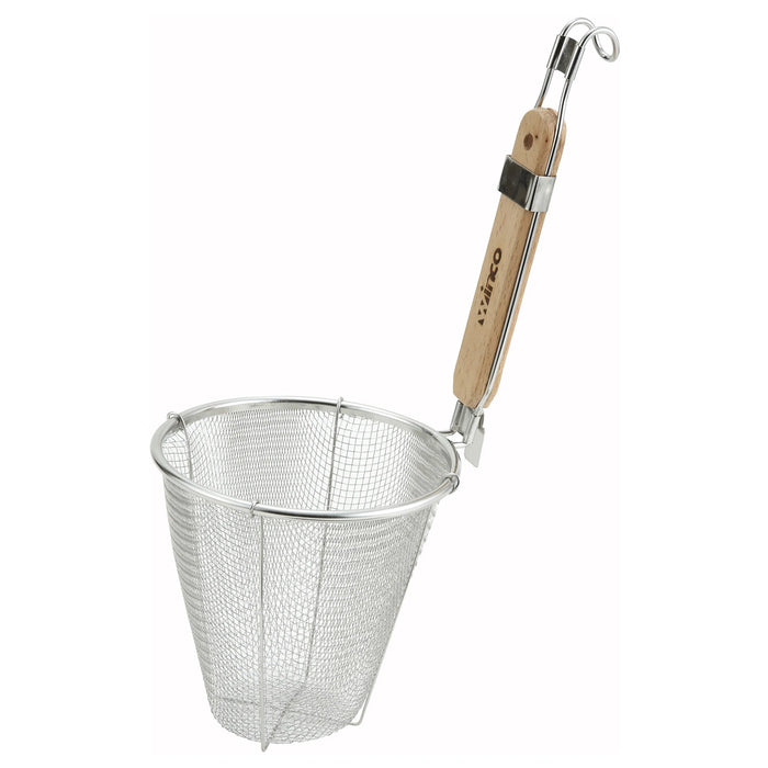 Winco MSH-5 - Ramen Strainer, 5.75", Fine Mesh, Wooden Handle