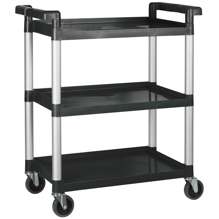 Winco UC-2415K – Utility Cart, 32" x 16" x 36.75"H, 330 lb Capacity, Black