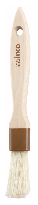 Winco WFB-10 - Flat Pastry Brush, 1", Boar Bristle, Wood Handle