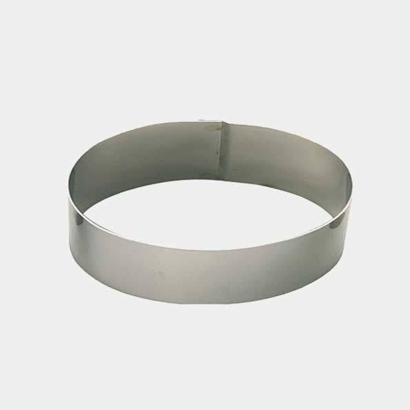 De Buyer 77304001 – Extensible Pastry Ring 18x36cm, 4.5cm, Stainless Steel