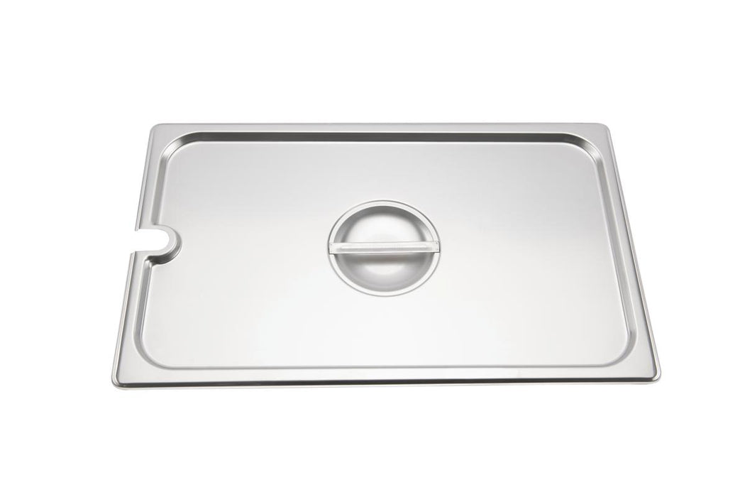 Browne 575529 - Steam Pan Cover, Full Size, Notched, Stainless Steel
