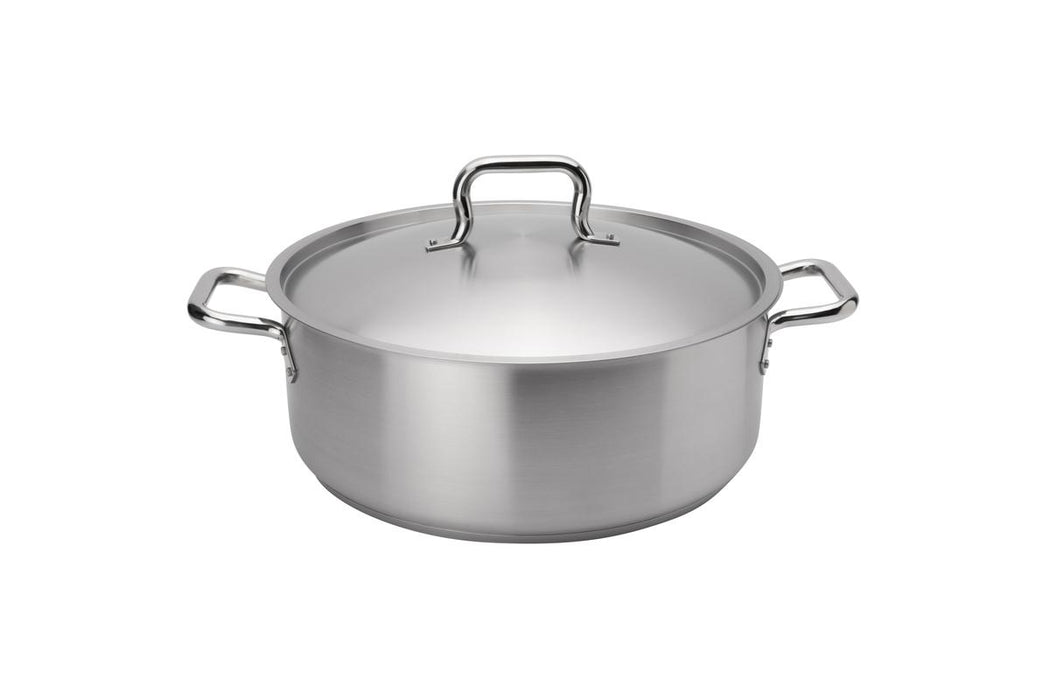 Browne 5734019 – Elements Brazier, 20 qt with Lid, Stainless Steel