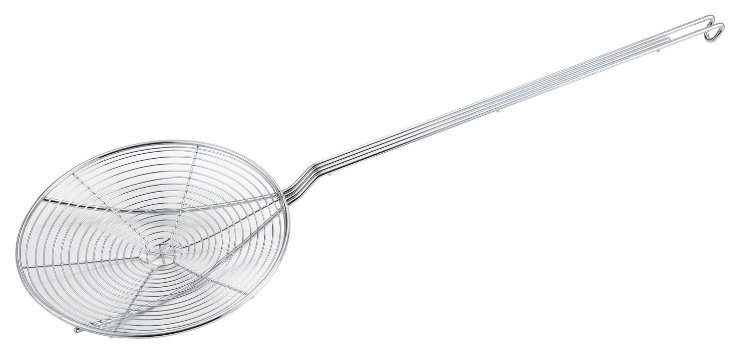 Winco SCF-7 - Round Skimmer, 7" Diameter, 14" Handle, Stainless Steel